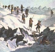 william r clark horace de saussures expadition var den tredje som besteg mont blancs topp oil painting reproduction